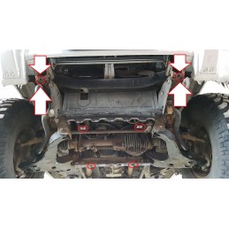 Skid plate engine Mitsubishi Pajero 3 (V60, V70)