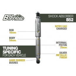 B52 OFFROAD SHOCK FOR TOYOTA HILUX FROM 2005 TO 2015 - REAR