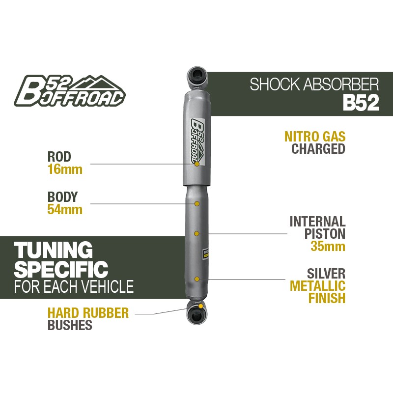 B52 OFFROAD SHOCK FOR HILUX leaf spring -Front