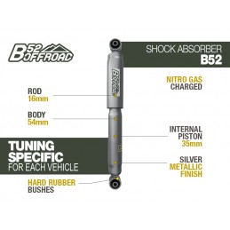 B52 OFFROAD SHOCK FOR MITSUBISHI L200 FROM 2006 TO 2015 REAR
